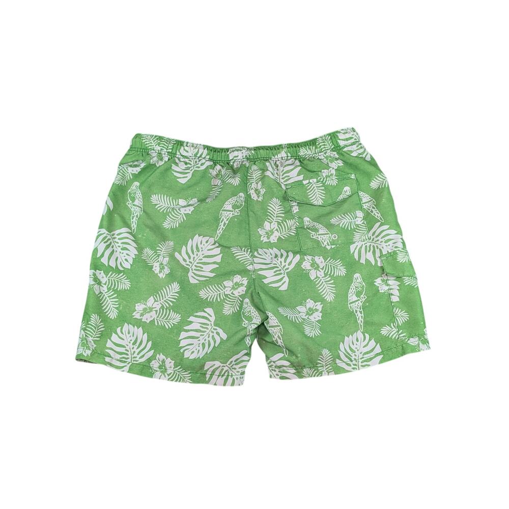 Tommy Bahama Tropical Swim Trunks Mens XL Island Parrot Print Resort Green White - Picture 3 of 12